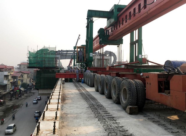 Dự án đường sắt Cát Linh - Hà Đông đặt mốc hoàn thành xây lắp vào cuối năm 2016.