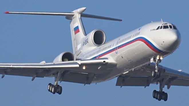 Một chiếc Tu-154. (Nguồn: YouTube)