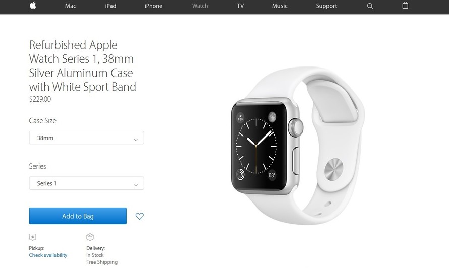 Apple Watch ‘mông má’ lên kệ chính hãng, giá từ 5 triệu đồng
