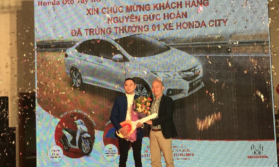 Honda VN công bố khách hàng trúng Honda City