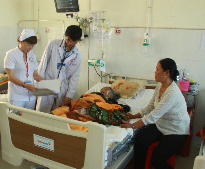 Bệnh nhân Trình đang điều trị tại bệnh viện