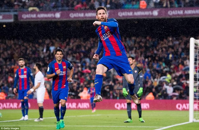 Messi đã có quá nhiều vinh quang khi thi đấu cho Barcelona 
