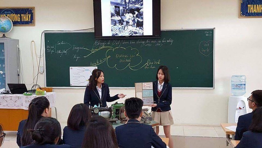 Một tiết học Lịch sử của học sinh trường THPT Phan Huy Chú