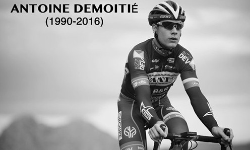 Bức ảnh Demoitie được đăng trên trang Twitter của đội đua để thông báo về việc anh tử nạn.