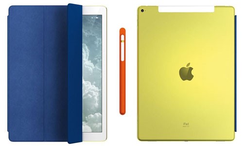iPad Pro với các phụ kiện dùng màu sắc độc đáo. 