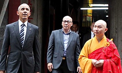 Ba tuần chuẩn bị cho 10 phút đón ông Obama ở chùa Ngọc Hoàng