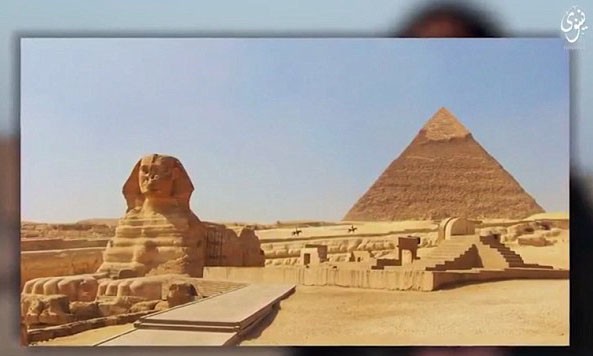 Hình ảnh kim tự tháp Giza hiện lên trong đoạn video đe dọa của IS.