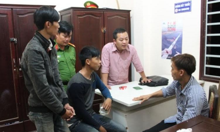 3 lao động đến từ Quảng Trị trình báo bị lừa đảo.