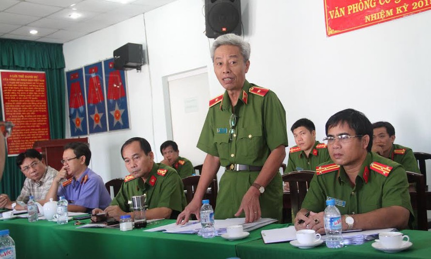 Thiếu tướng Phan Anh Minh quyết tâm trị “trộm vặt”. Ảnh Việt Văn
