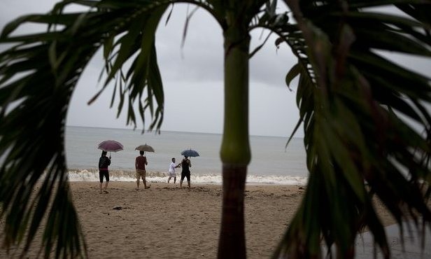 Bãi biển Puerto Vallarta, Mexico, nơi xảy ra vụ bắt cóc lúc rạng sáng.