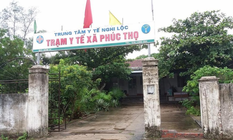 Trạm y tế xã Phúc Thọ nơi sản phụ T. sinh con.