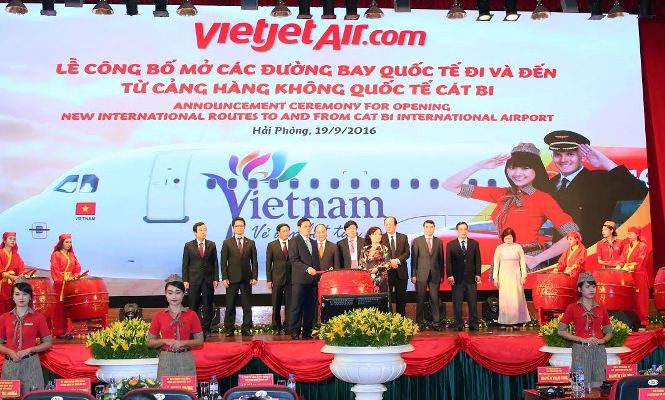 Vietjet công bố hai đường bay quốc tế đi/đến Hải Phòng