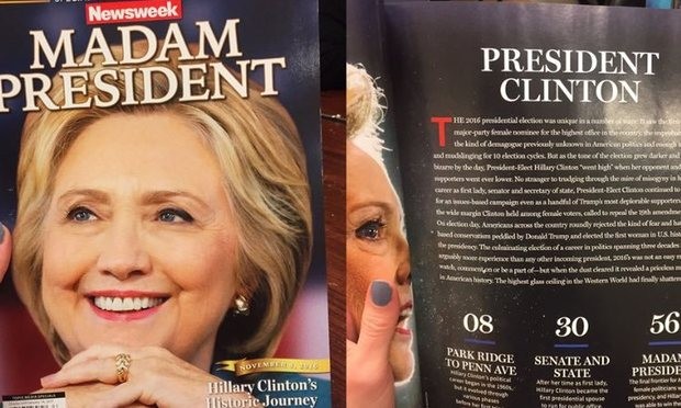 Ấn phẩm "Quý bà Tổng thống" bị phát tán trên thị trường. Ảnh: Twitter