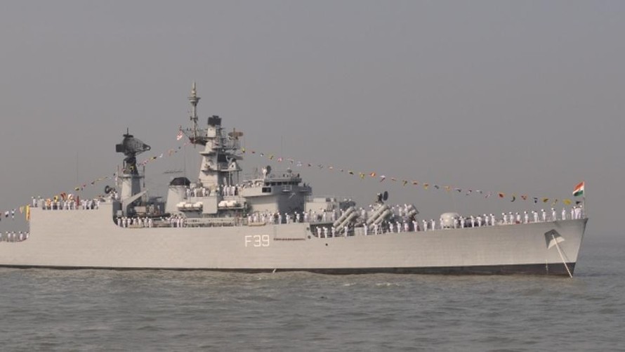 Tàu chiến INS Betwa. Ảnh từ website Hải quân Ấn Độ