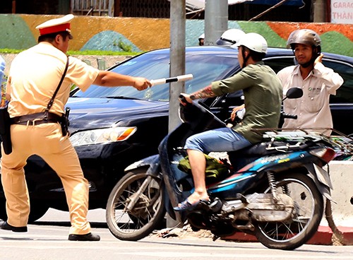 Phòng cảnh sát giao thông Hà Nội nghiêm cấm, cán bộ chiến sỹ truy đuổi người vi phạm giao thông, trừ trường hợp có dấu hiệu tội phạm. Ảnh minh họa: Bá Đô