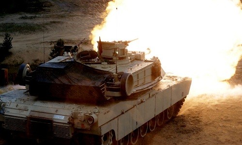 Xe tăng M1 Abrams của Mỹ trong một cuộc tập trận của NATO. Ảnh: Reuters