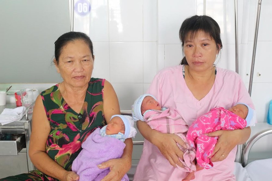 3 bé trai trong ca tam thai ở Cần Thơ (Bệnh viện cung cấp)