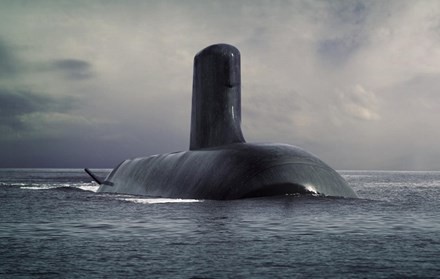 Tàu ngầm Barracuda-sát thủ phi hạt nhân dưới nước lớn nhất thế giới. Ảnh đồ họa: DCNS