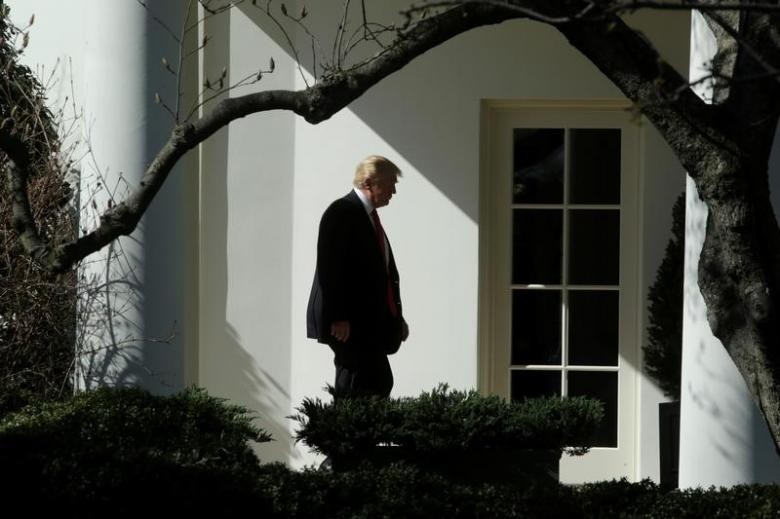 Tổng thống Donald Trump tại Nhà Trắng vào ngày 24/2. Ảnh: Reuters