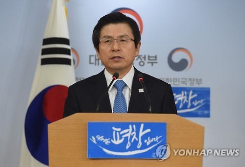 Quyền Tổng thống - Thủ tướng Hwang Kyo-ahn.