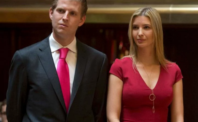 Eric (trái) và Ivanka Trump.