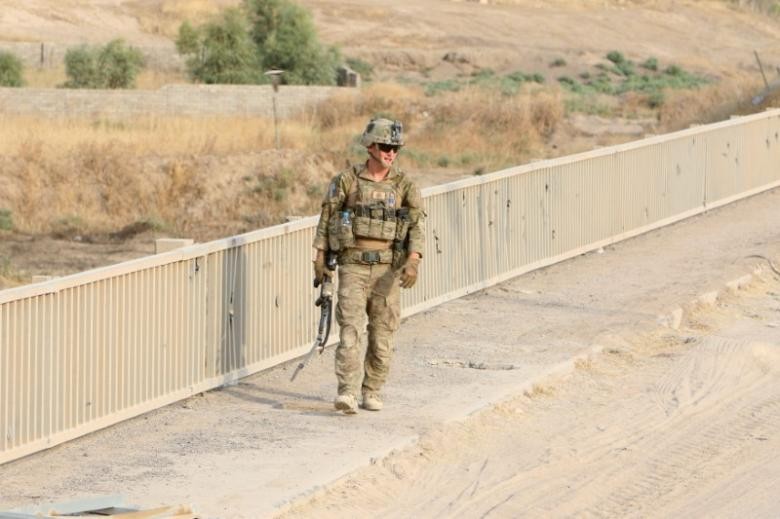 Một lính Mỹ ở chiến trường Iraq. Ảnh: Reuters