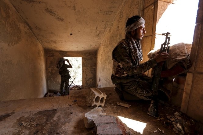 Chiến binh người Kurd tại Syria. Ảnh: Reuters