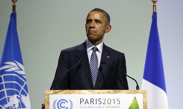 Cựu Tổng thống Mỹ ở Paris vào năm 2015. Ảnh: Reuters