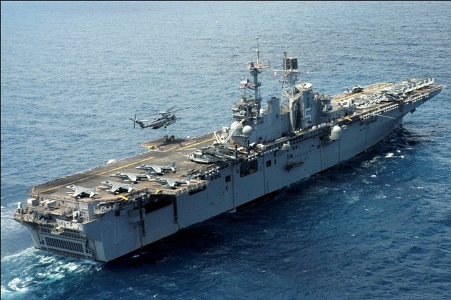 Tàu tấn công đổ bộ USS Bataan của Hải quân Mỹ. Ảnh minh họa