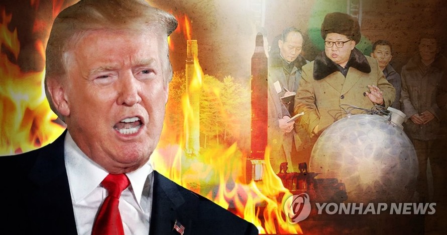 Mỹ - Triều Tiên đang gần hơn với một cuộc chiến khốc liệt trên Bán đảo Triều Tiên? Ảnh: Yonhap