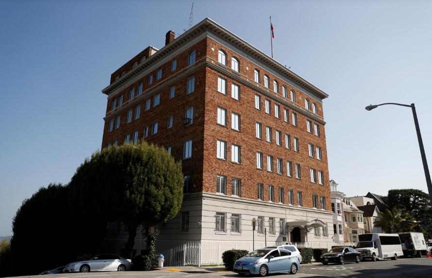 Tổng Lãnh sự quán Nga tại San Francisco. Ảnh: Reuters