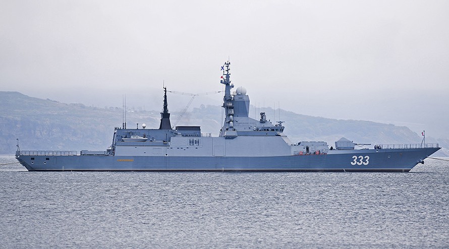 Tàu hộ vệ Sovershenny của Hạm đội Thái Bình Dương Nga. Ảnh: Sputnik