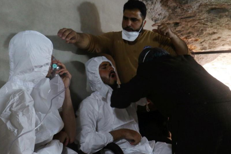 Vụ tấn công hóa học ở thị trấn Khan Sheikhoun từng gây chấn động lớn trên thế giới hồi tháng 4. Ảnh: Reuters