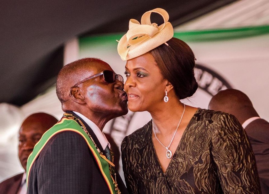 Vợ chồng Tổng thống Zimbabwe Robert Mugabe và Đệ nhất Phu nhân Grace Mugabe.
