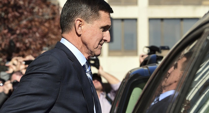 Ông Flynn vừa nhận tội khai man trong phiên xét xử hôm thứ Sáu tại tòa án liên bang ở Washington. Ảnh: AP