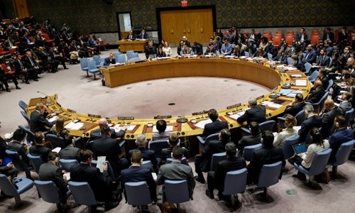 Phiên họp Hội đồng Bảo an về tình hình Iran ngày 5/1. Ảnh: AFP.