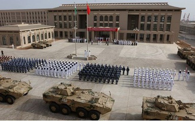 Căn cứ quân sự ở nước ngoài đầu tiên được Trung Quốc xây dựng tại Djibouti hồi năm ngoái.