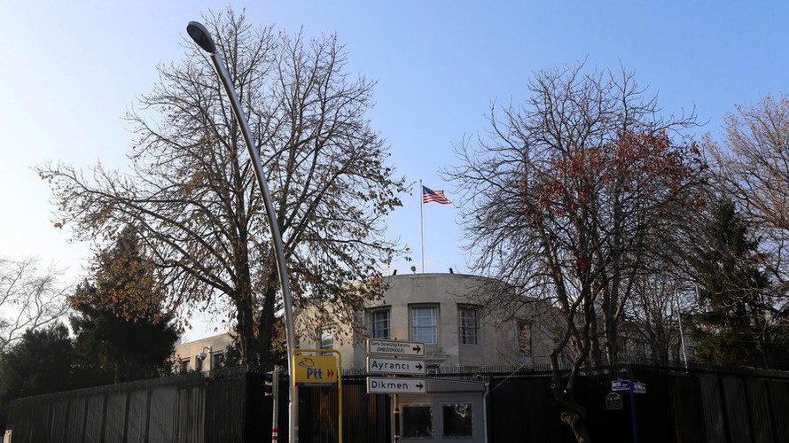 Đại sứ quán Mỹ tại Thổ Nhĩ Kỳ. Ảnh: AFP