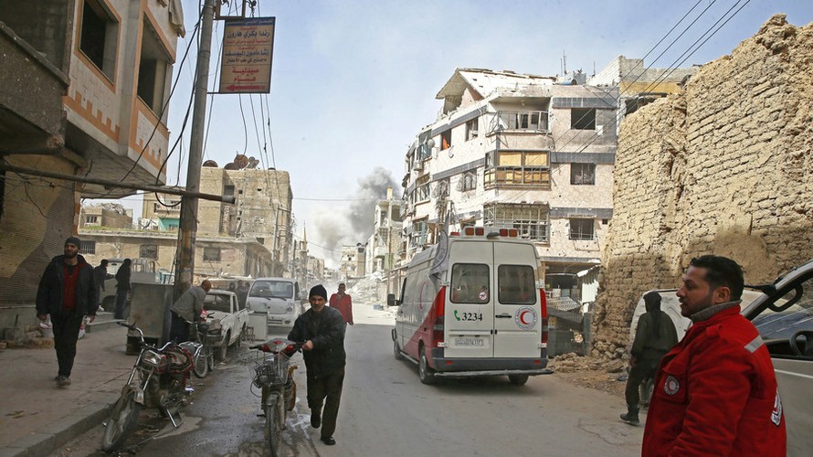 Thị trấn Douma. Ảnh: Reuters