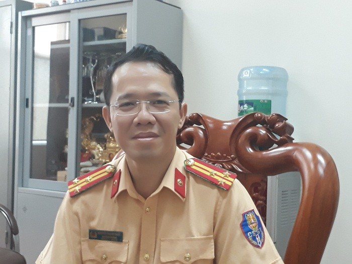 Thượng tá Nguyễn Quang Nhật- Phòng tuyên truyền và điều tra giải quyết tai nạn giao thông, Cục CSGT ( Bộ Công an).