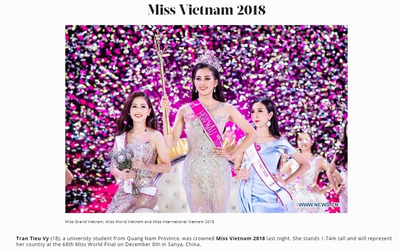 Báo chí nước ngoài hết lời khen nhan sắc tân Hoa hậu Việt Nam