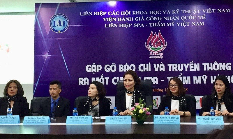 Ban chấp hành lâm thời của Chi hội Spa – Thẩm mỹ Hà Nội.