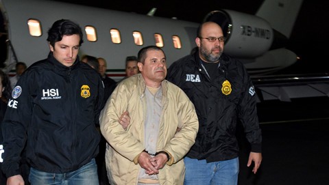 El Chapo bị dẫn độ sang Mỹ vào năm 2017. Ảnh: Reuters