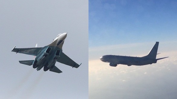 Nga điều tiêm kích Su-27 chặn máy bay trinh sát Mỹ trên Biển Baltic