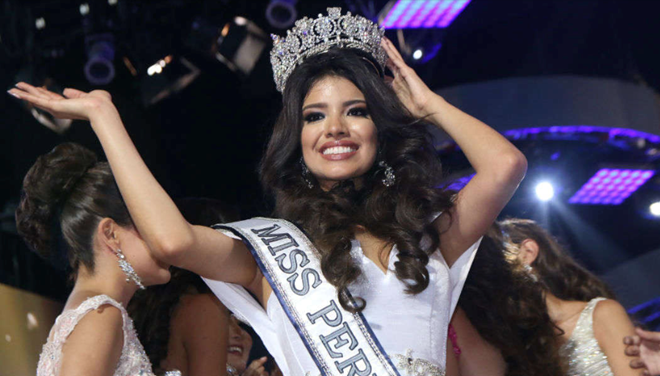 Hoa hậu Peru 2019 Anyella Pamela Grados bị tước vương miện sau bê bối say xỉn.