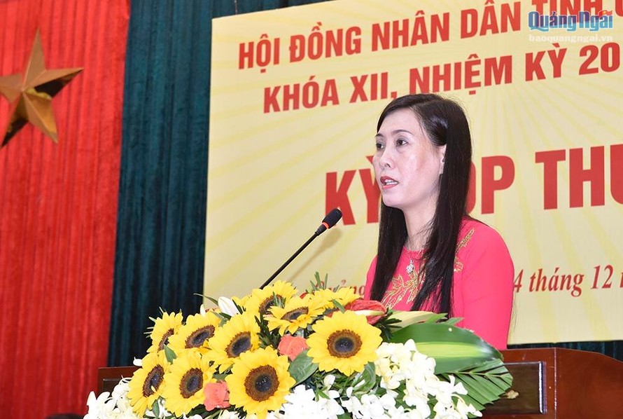 Đồng chí Bùi Thị Quỳnh Vân được bầu giữ chức Phó Bí thư Tỉnh ủy Quảng Ngãi.