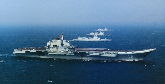 Trung Quốc lộ cụm tác chiến tàu Liêu Ninh trước lễ duyệt binh hải quân