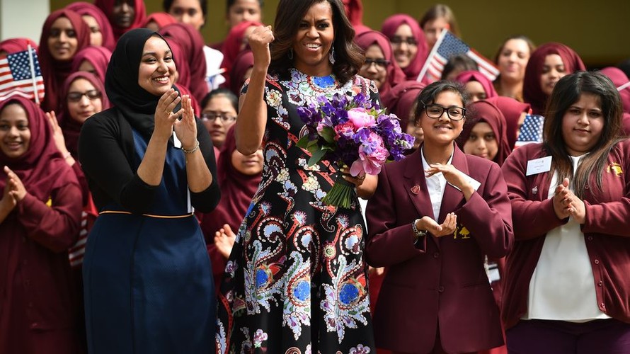 Bà Michelle Obama rất coi trọng việc tạo ra môi trường giáo dục tốt nhất cho các bé gái.