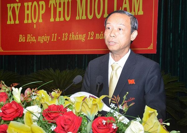 Chủ tịch UBND tỉnh Bà Rịa - Vũng Tàu Nguyễn Văn Thọ. Ảnh: Báo Bà Rịa - Vũng Tàu