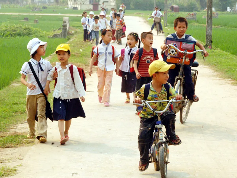 Các nhà quản lý giáo dục đều phản đối việc bắt trẻ học trước khi vào lớp 1. Ảnh: Phạm Yên